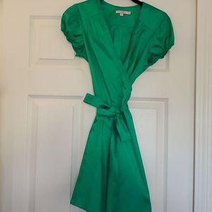 Calypso Green Silk Wrap around top